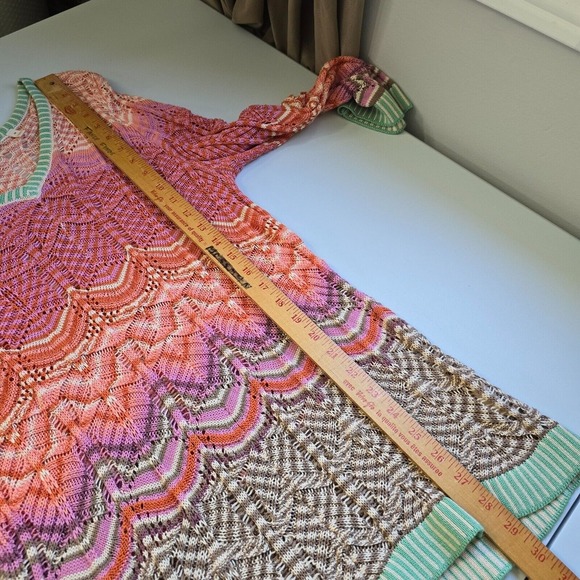 Soft Surroundings Rosita Knit Sweater Top 3/4 sleeve Cotton Multicolor Sz Medium - Picture 10 of 12